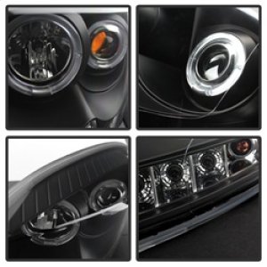 Dodge Ram 1500 Headlights - SPYDER - LED Halo Projector - Black - `06-`08