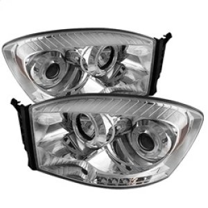 Dodge Ram 1500 Headlights - SPYDER - LED Halo Projector - Chrome - `06-`08