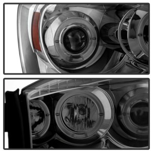 Dodge Ram 2500 Headlights - SPYDER - LED Halo Projector - Smoke - `06-`09