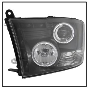 Dodge Ram 1500 Headlights - SPYDER - Projector LED Halo - Black - `09-`14