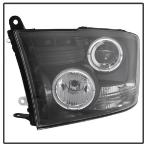 Dodge Ram 1500 Headlights - SPYDER - Projector LED Halo - Black - `09-`14