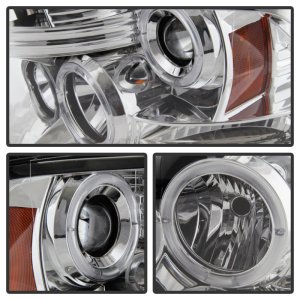 Dodge Ram 1500 Headlights - SPYDER - LED Halo - Chrome - `09-`14