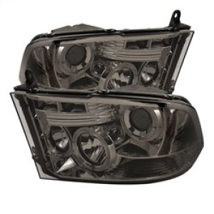 Dodge Ram 1500 Headlights - SPYDER - LED Halo Projector - Smoke - `09-`14
