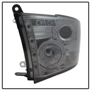 Dodge Ram 1500 Headlights - SPYDER - LED Halo Projector - Smoke - `09-`14