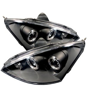 Ford Focus Headlights - SPYDER - Projector LED Halo - Black - `00-`04 Ford Focus Headlights - SPYDER - Projector LED Halo - Black - `00-`04