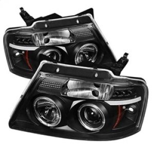 Ford F150 Headlights - SPYDER - Version 2 LED Halo Projector - Black - `04-`08