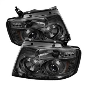 Ford F150 Headlights - SPYDER - LED Halo Projector Version 2 - Smoke - `04-`08