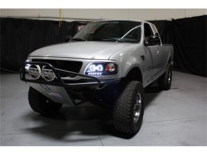 Ford F150 Headlights - SPYDER - CCFL Halo LED, Projector - Black - `97-`03