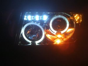 Ford Ranger Headlights - SPYDER - LED Halo Projector - Black - `01-`11