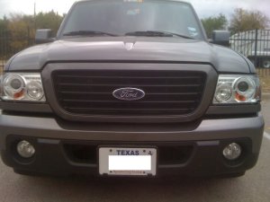 Ford Ranger Headlights - SPYDER - LED Halo Projector - Black - `01-`11