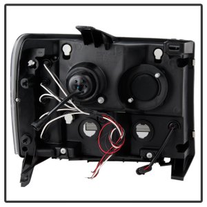 GMC Sierra Denali Headlights - SPYDER - Projector LED Halo - Black - `08-`13