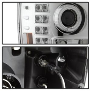 GMC Sierra 1500 Headlight Set - SPYDER - LED Halo - Chrome - `07-`13