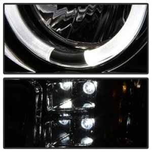GMC Sierra 2500 Headlight Set - SPYDER - LED Halo - Chrome - `07-`13