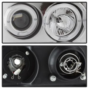 GMC Sierra 2500 Headlight Set - SPYDER - LED Halo - Chrome - `07-`13