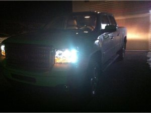 GMC Sierra 3500 Headlight Set - SPYDER - LED Halo - Chrome - `07-`13