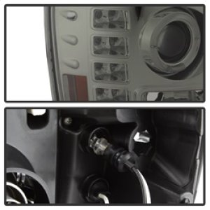 GMC Sierra 2500 Headlights - SPYDER - Projector LED Halo - Smoke - `07-`13