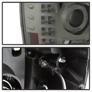 GMC Sierra 3500 Headlights - SPYDER - Projector LED Halo - Smoke - `07-`13