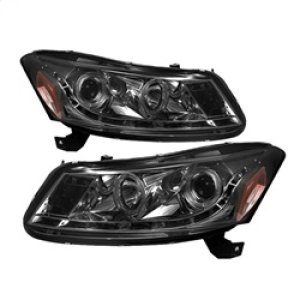 Honda Accord Headlights - SPYDER - Projector LED Halo DRL - Smoke - `08-`12