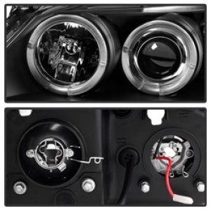 Pontiac G6 Headlights - SPYDER - Projector, LED Halo - Black - `05-`08