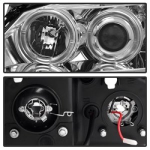 Pontiac G6 Projector Headlights - SPYDER - LED Halo - Chrome - `05-`08