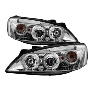 Pontiac G6 Projector Headlights - SPYDER - LED Halo - Chrome - `05-`08