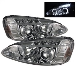 Pontiac Grand Prix Headlights - SPYDER - Projector - LED Halo - Chrome - `04-`08