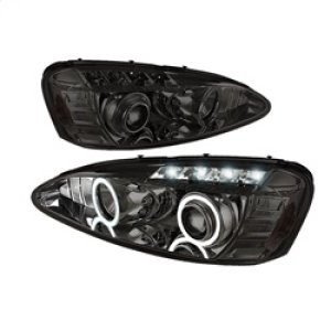 Pontiac Grand Prix Headlights - SPYDER - LED Halo - Smoke - `04-`08