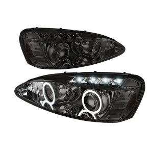 Pontiac Grand Prix Headlights - SPYDER - LED Halo - Smoke - `04-`08