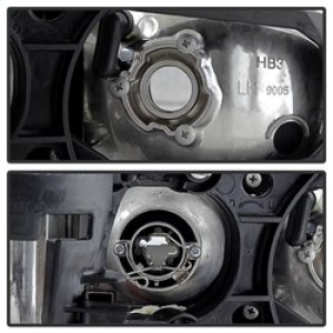 Pontiac Grand Prix Headlights - SPYDER - CCFL Halo Projector - Black - `97-`03