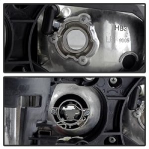 Pontiac Grand Prix Headlights - SPYDER - CCFL Halo Projector - Black - `97-`03