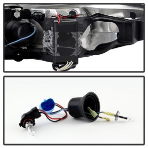 Pontiac Grand Prix Headlights - SPYDER - CCFL Halo Projector - Black - `97-`03