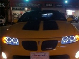Pontiac GTO Headlights - SPYDER - LED Halo Projector - Black - `04-`06