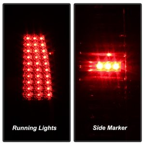 Chevrolet Silverado 3500 Tail Lights - Rear - SPYDER - xTune LED - Red Smoke - `99-`02