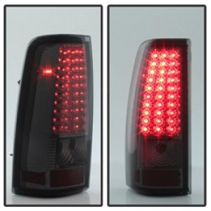 Chevrolet Silverado 1500 Tail Lights - Rear - SPYDER - xTune LED - Smoke - `99-`02
