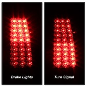 Chevrolet Silverado 2500 Tail Lights - Rear - SPYDER - xTune LED - Smoke - `99-`03