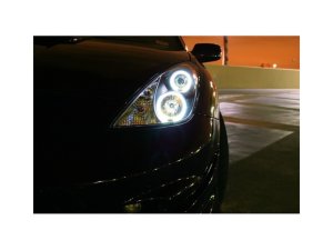 Toyota Celica Headlights - SPYDER - Projector LED Halo DRL - Black - `00-`05