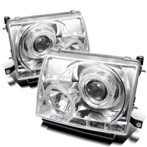 Toyota Tacoma Headlights - SPYDER - Projector LED Halo - Chrome - `97-`00