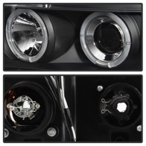 Toyota Tundra Headlights - SPYDER - Projector LED Halo - Black - `07-`13