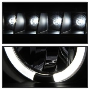 Toyota Tundra Headlights - SPYDER - Projector LED Halo - Black - `07-`13