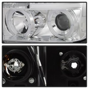 Toyota Tundra Headlights - SPYDER - Halo Projector - Chrome - `07-`13