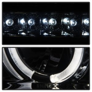 Toyota Tundra Headlights - SPYDER - Projector LED Halo - Smoke - `07-`13