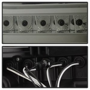 Toyota Tundra Headlights - SPYDER - Projector LED Halo - Smoke - `07-`13