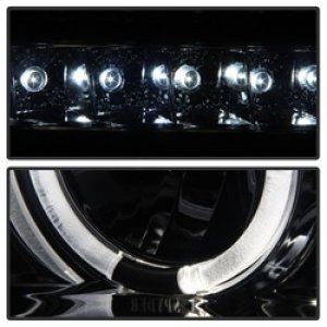Toyota Tundra Headlights - SPYDER - Projector LED Halo - Smoke - `07-`13