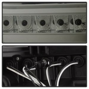 Toyota Tundra Headlights - SPYDER - Projector LED Halo - Smoke - `07-`13