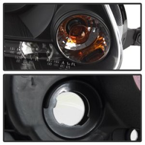 Volkswagen GTI Headlights - SPYDER - Halo LED Projector - DRL - Black - `06-`09