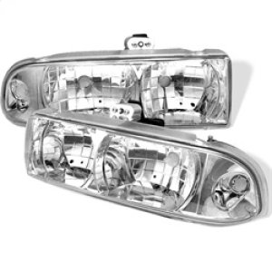 Chevrolet S10 Headlights - SPYDER - Crystal - Chrome - `98-`04