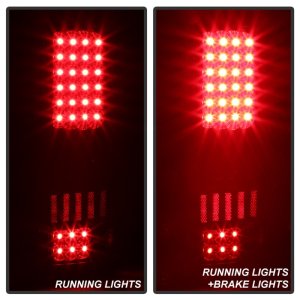 Ford F-150 Tail Lights - Rear - SPYDER - xTune LED, Black, Plug-and-Play - Black - `04-`08