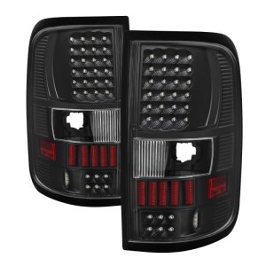Ford F-150 Tail Lights - Rear - SPYDER - xTune LED, Black, Plug-and-Play - Black - `04-`08