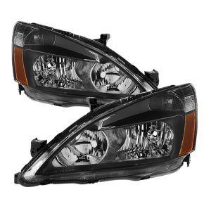 Honda Accord Headlights - SPYDER - xTune Amber Crystal - Black - `03-`07 Honda Accord Headlights - SPYDER - xTune Amber Crystal - Black - `03-`07