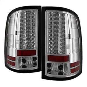 GMC Sierra LED Tail Lights - SPYDER - Chrome - `07-`13